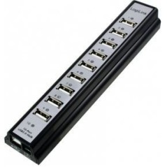 LogiLink USB 2.0 Hub - 10 Port USB Hub for Ultimate Connectivity | High-Speed and Reliable Performance | Model 4052792004779